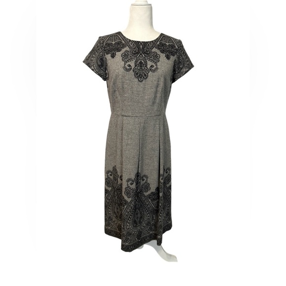 Talbots Petites Women’s Gray Wool Dress With Lining, Size High Quality Size 4 - Picture 1 of 6